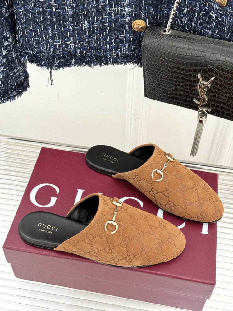 Slippers leather women's фото 3