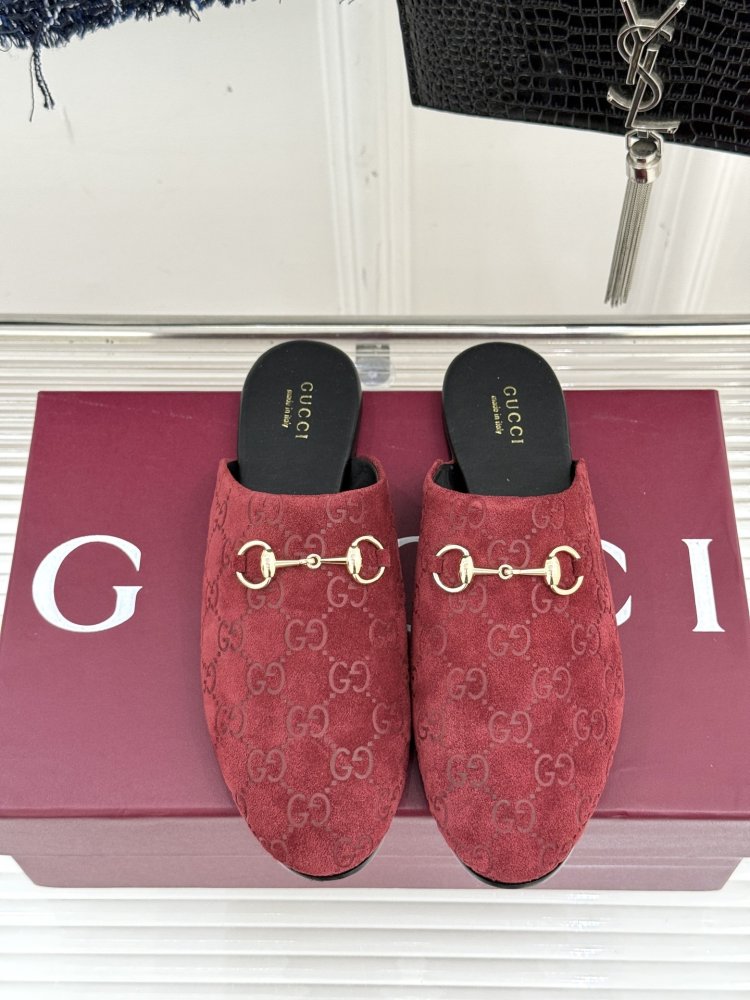 Slippers leather women's фото 4