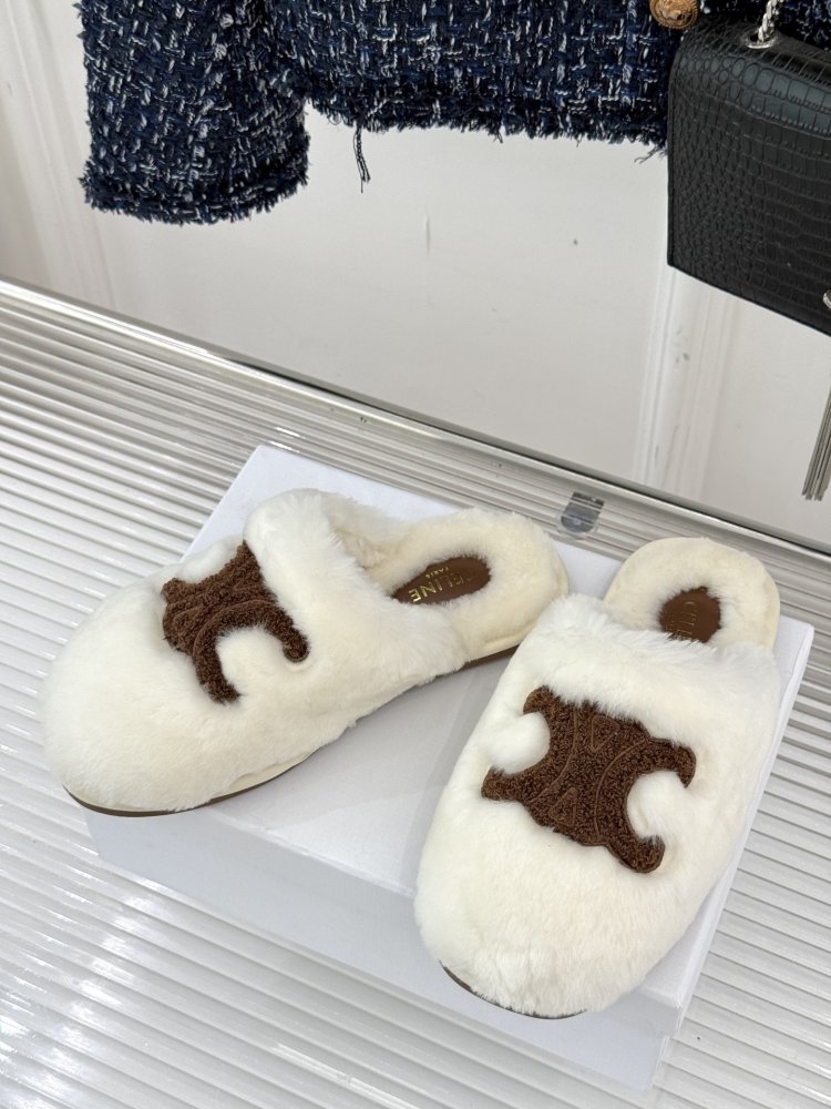 Slippers fur women's фото 2