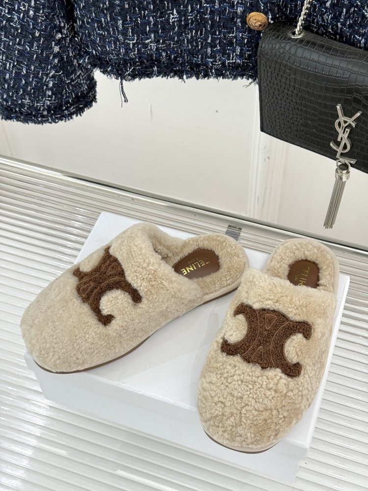 Slippers fur women's фото 2