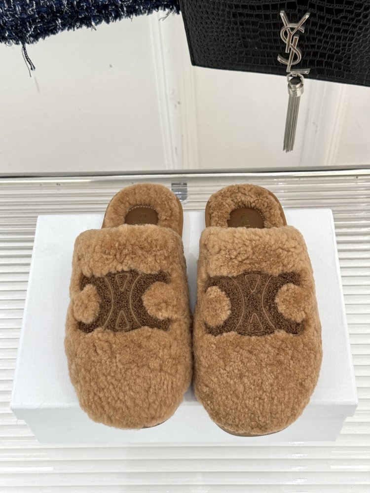 Slippers fur women's фото 4