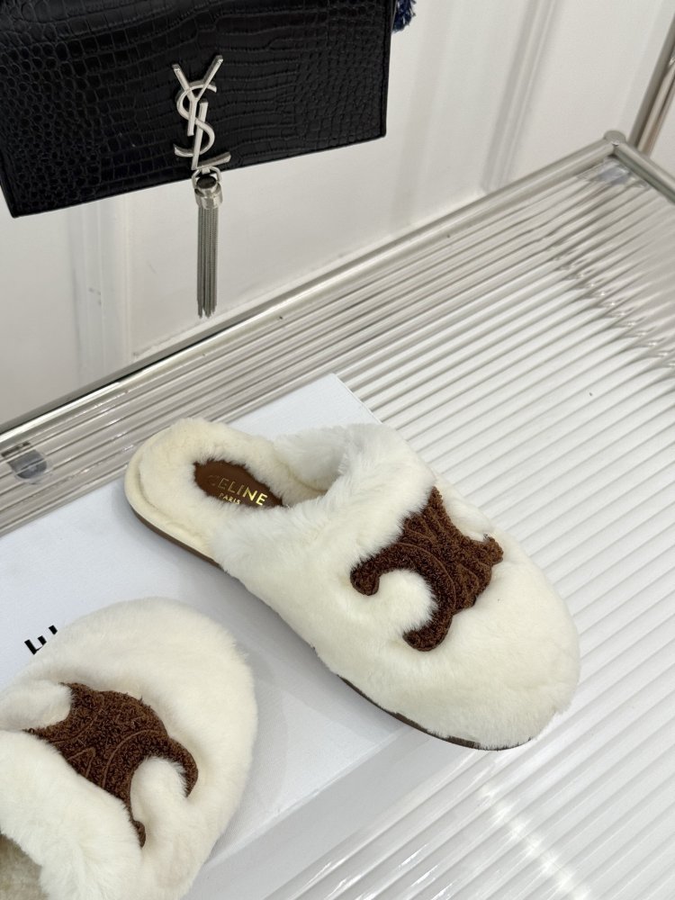 Slippers fur women's фото 5