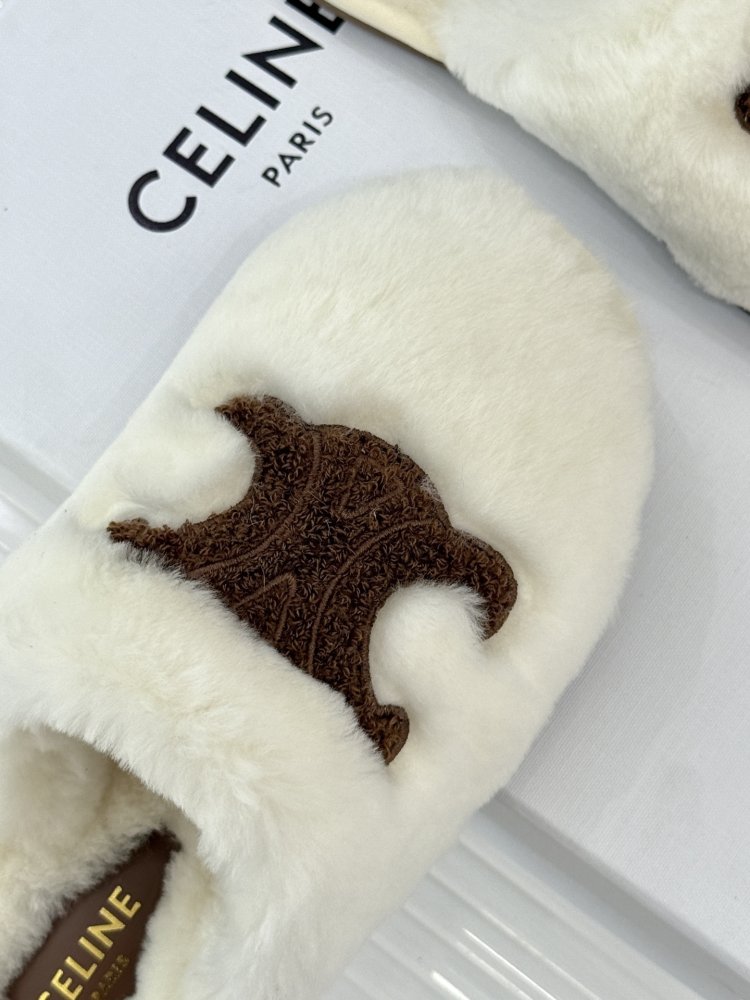 Slippers fur women's фото 7