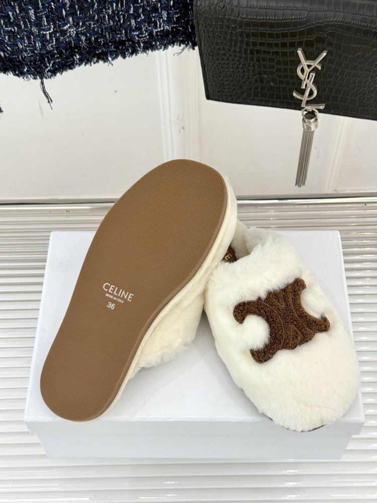 Slippers fur women's фото 9