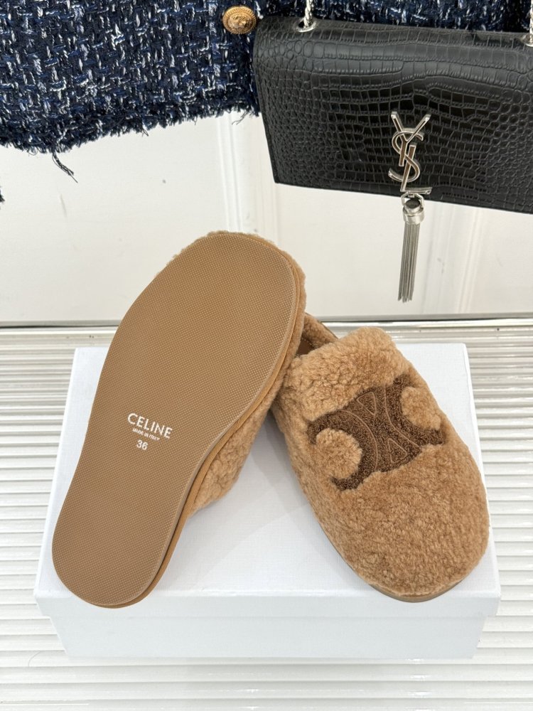 Slippers fur women's фото 9