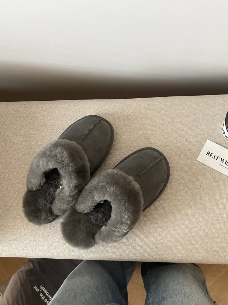 Slippers on fur women's фото 2