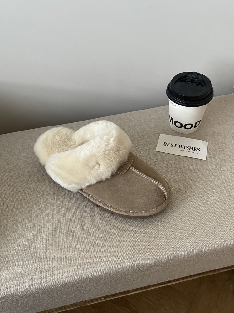 Slippers on fur women's фото 3