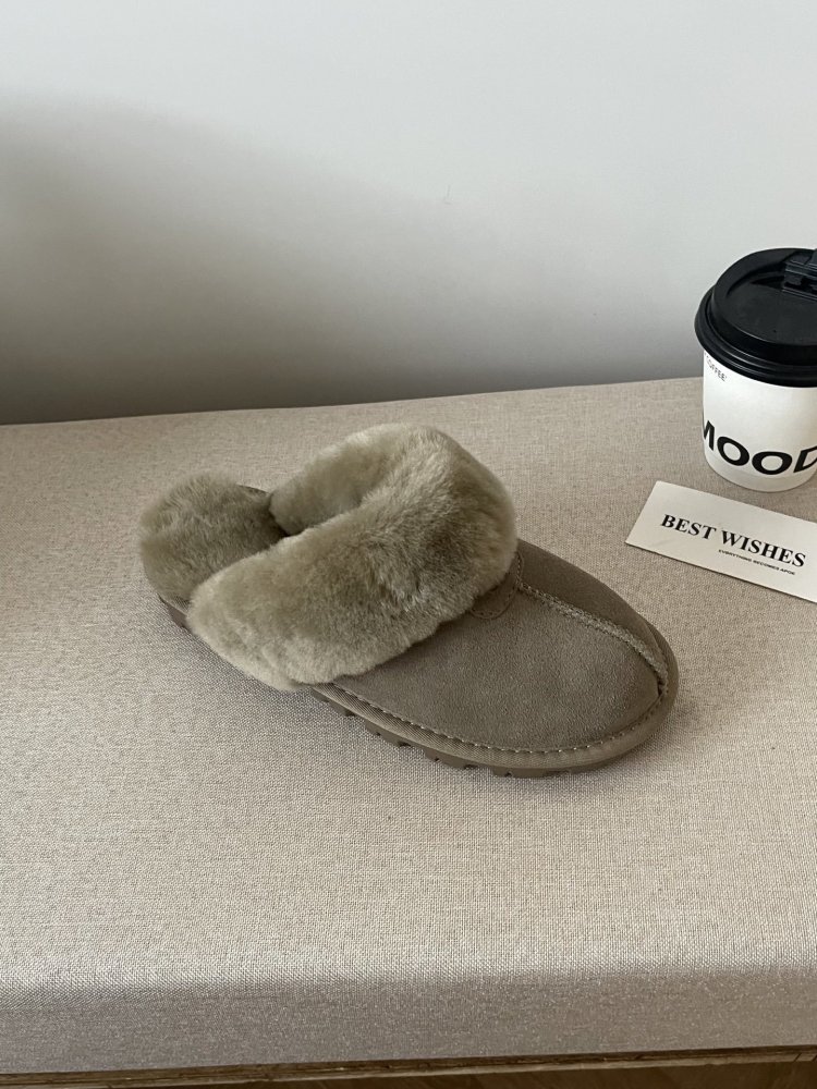 Slippers on fur women's фото 3