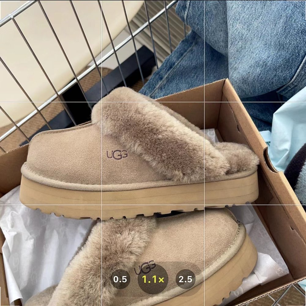 Slippers on fur women's фото 3