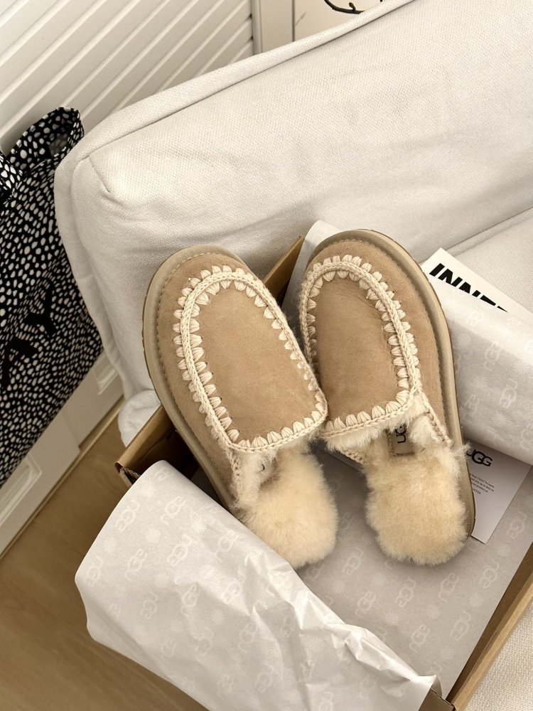 Slippers on fur women's фото 3