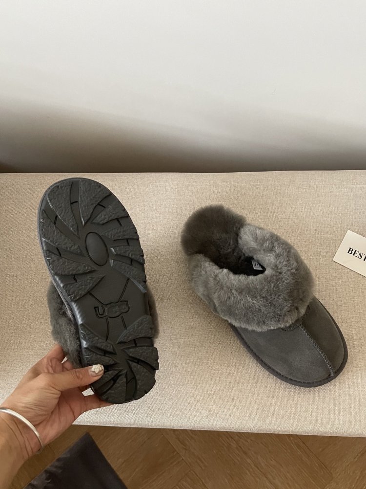 Slippers on fur women's фото 4