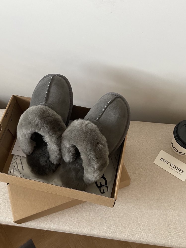 Slippers on fur women's фото 5