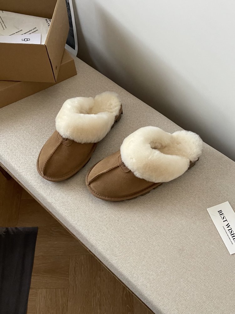 Slippers on fur women's фото 6