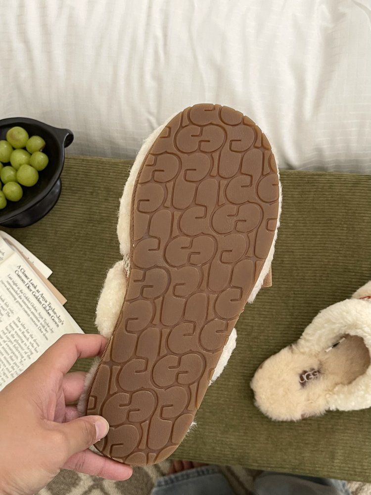 Slippers on fur women's фото 6