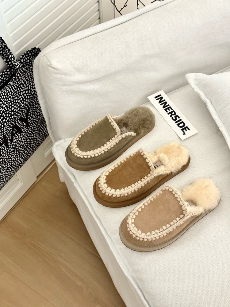 Slippers on fur women's фото 7