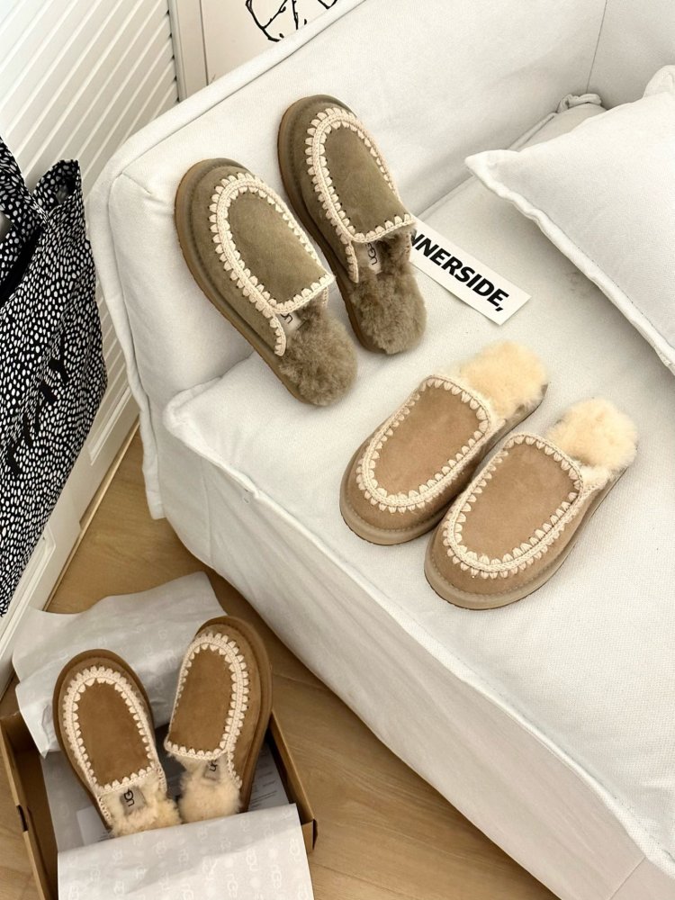 Slippers on fur women's фото 8