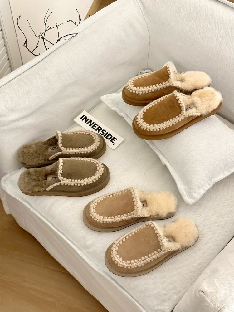 Slippers on fur women's фото 9