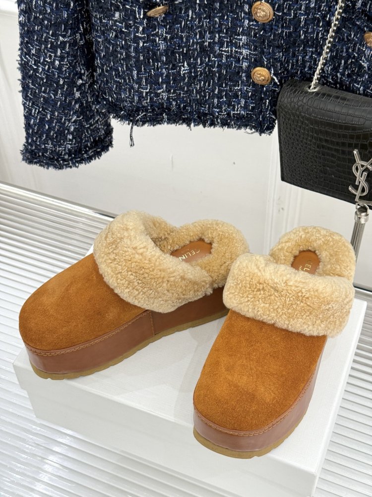 Капці на платформі хутряні жіночі фото 2