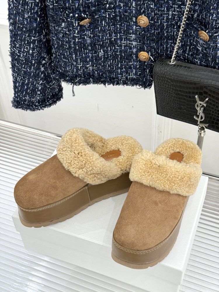 Капці на платформі хутряні жіночі фото 2