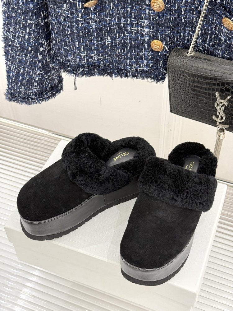 Капці на платформі хутряні жіночі фото 2