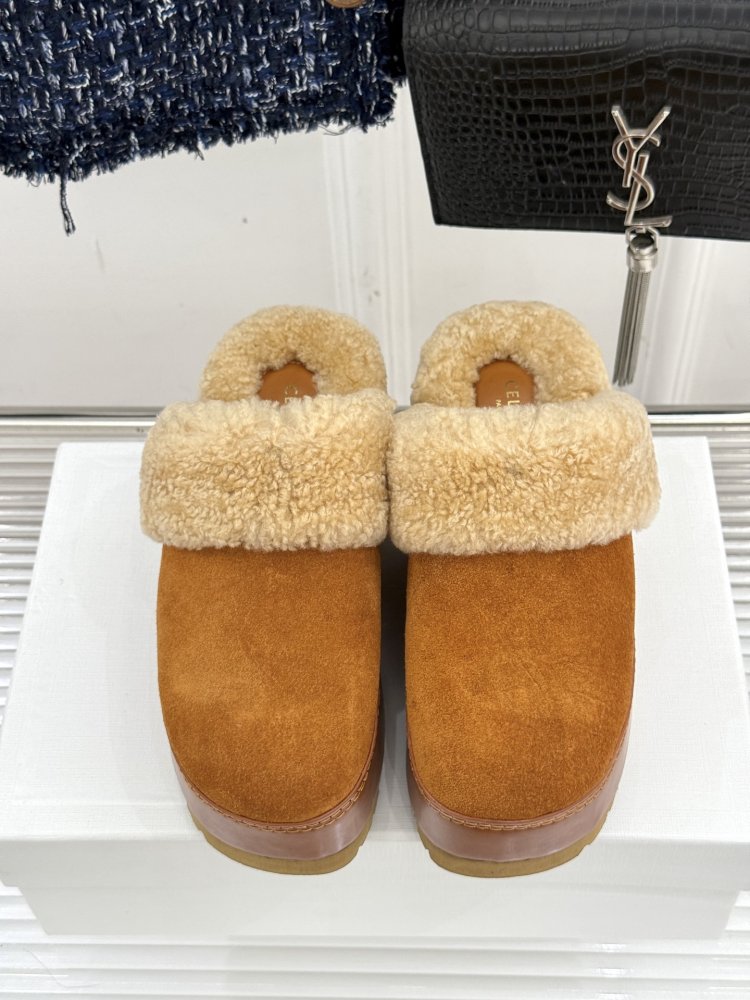 Капці на платформі хутряні жіночі фото 4