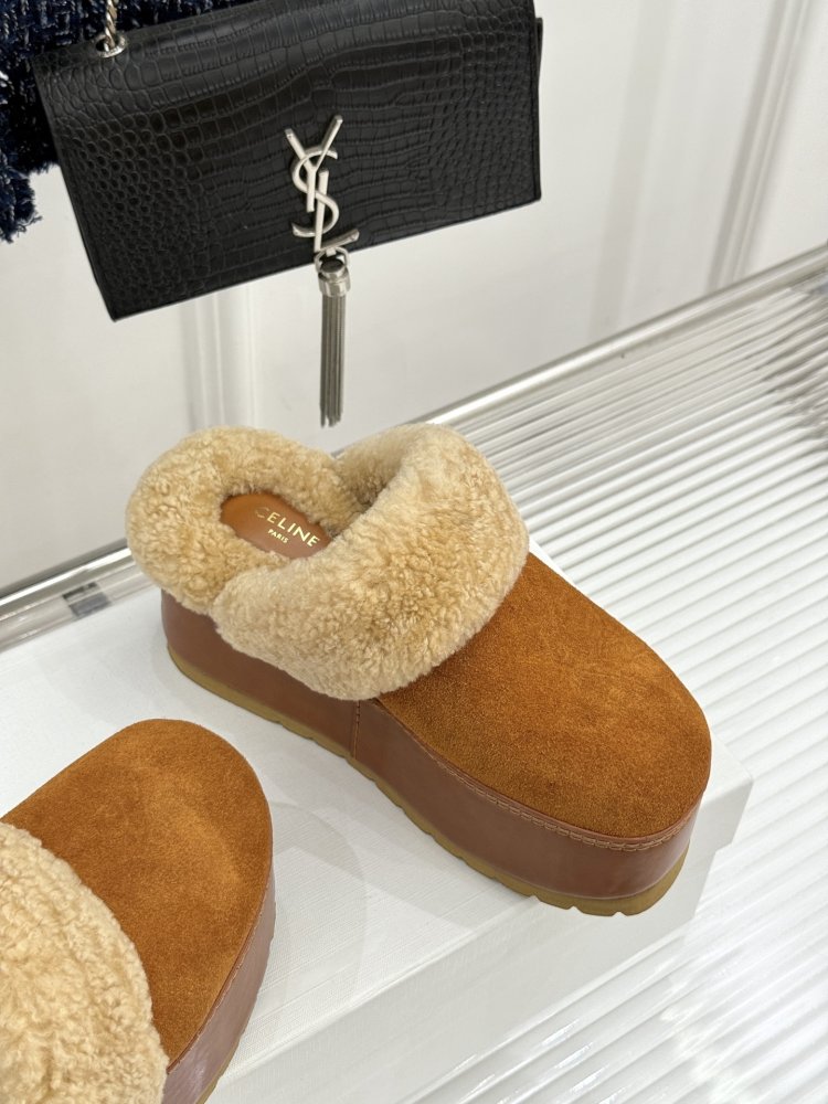 Капці на платформі хутряні жіночі фото 5