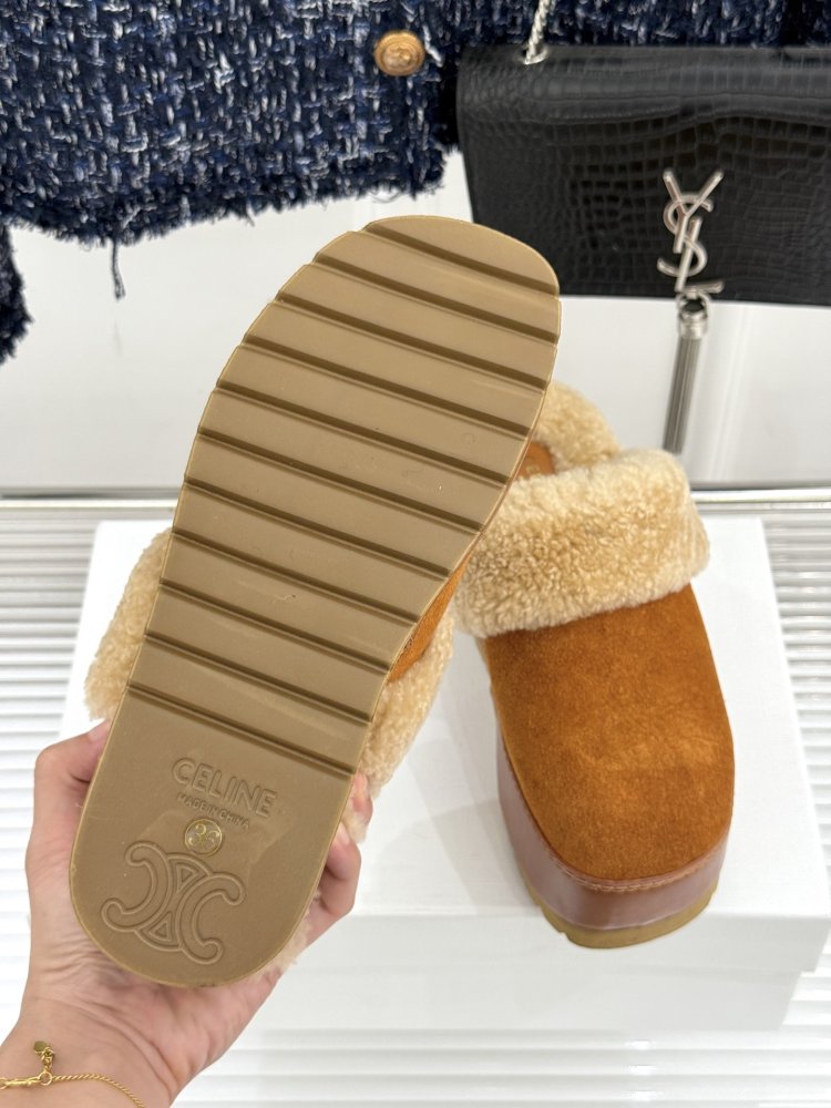 Капці на платформі хутряні жіночі фото 9