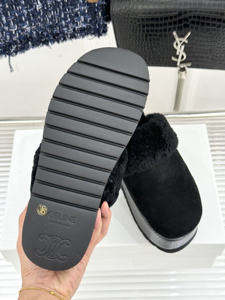 Капці на платформі хутряні жіночі фото 9