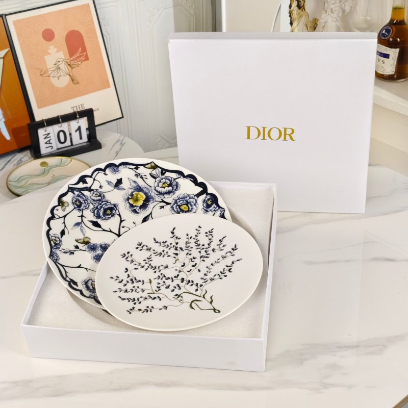 Тарелка Dior Granville Garden из костяного фарфора фото 2