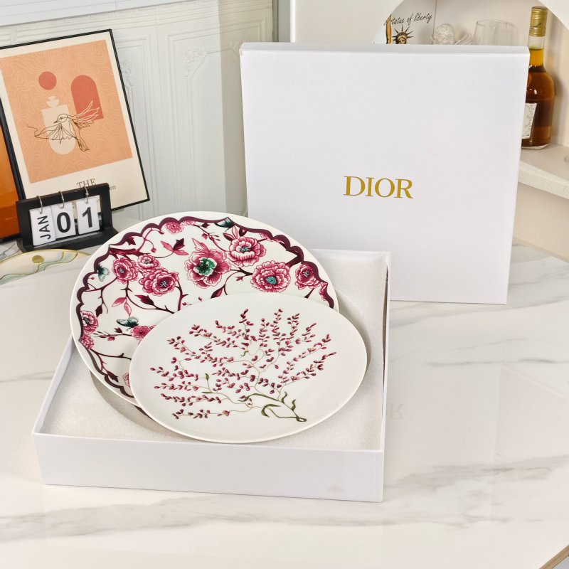 Тарелка Dior Granville Garden из костяного фарфора фото 2