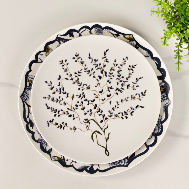 Тарелка Dior Granville Garden из костяного фарфора фото 5