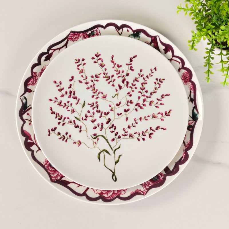 Тарелка Dior Granville Garden из костяного фарфора фото 5