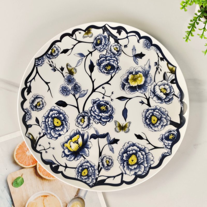 Тарелка Dior Granville Garden из костяного фарфора фото 7