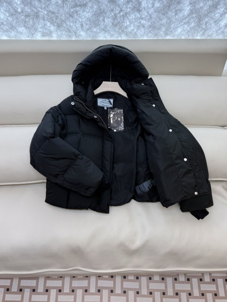 Warm short Down jacket from long sleeves фото 4