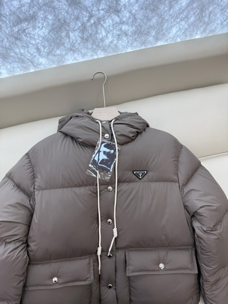 Warm short Down jacket from long sleeves фото 6