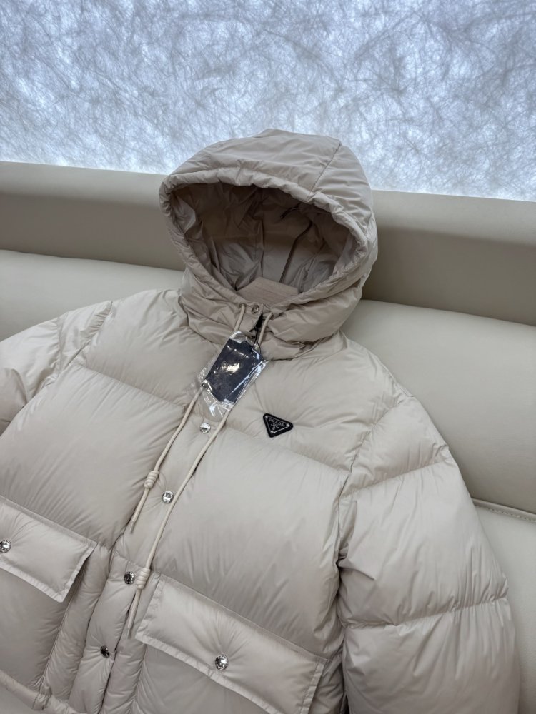 Warm short Down jacket from long sleeves фото 7