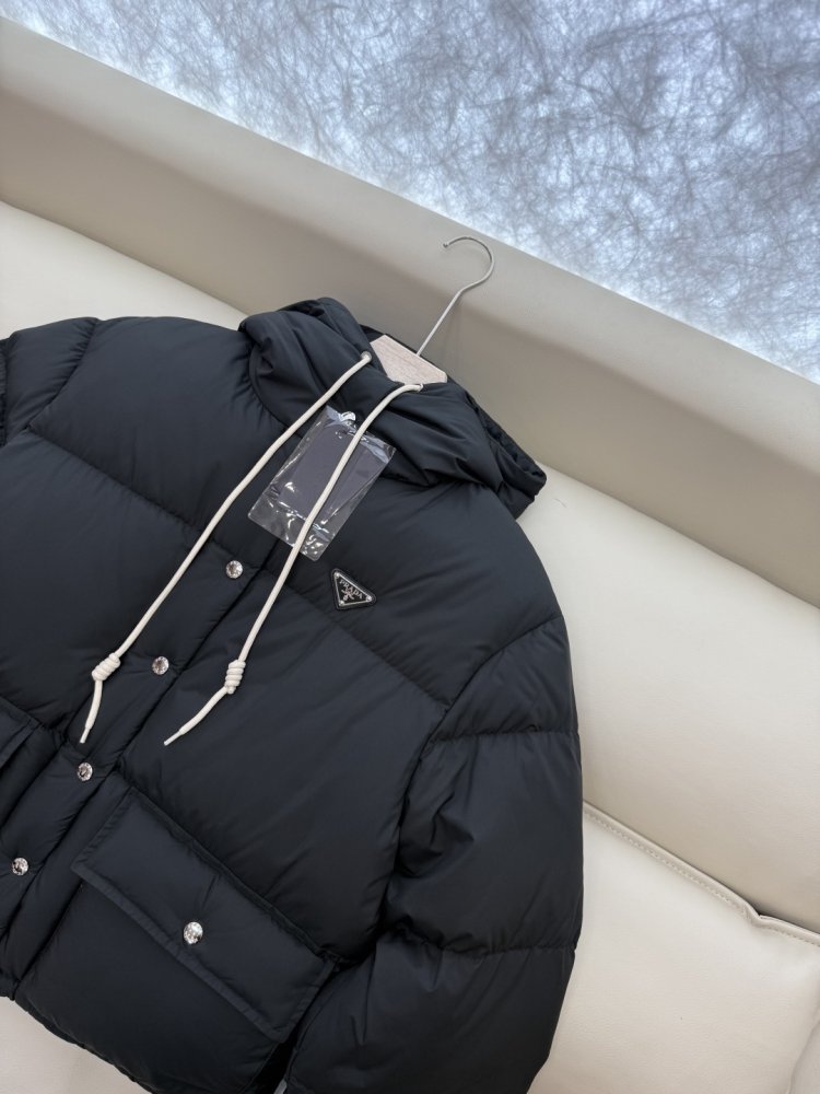 Warm short Down jacket from long sleeves фото 7