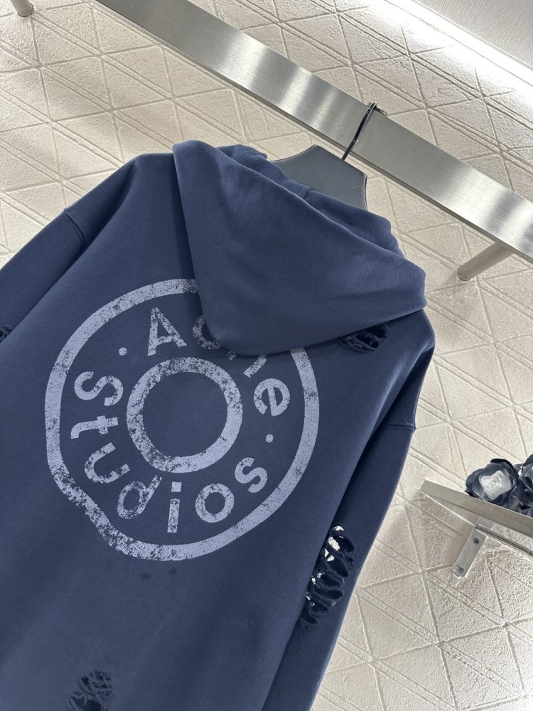 Толстовка з капюшоном і рваними елементами на блискавки фото 4