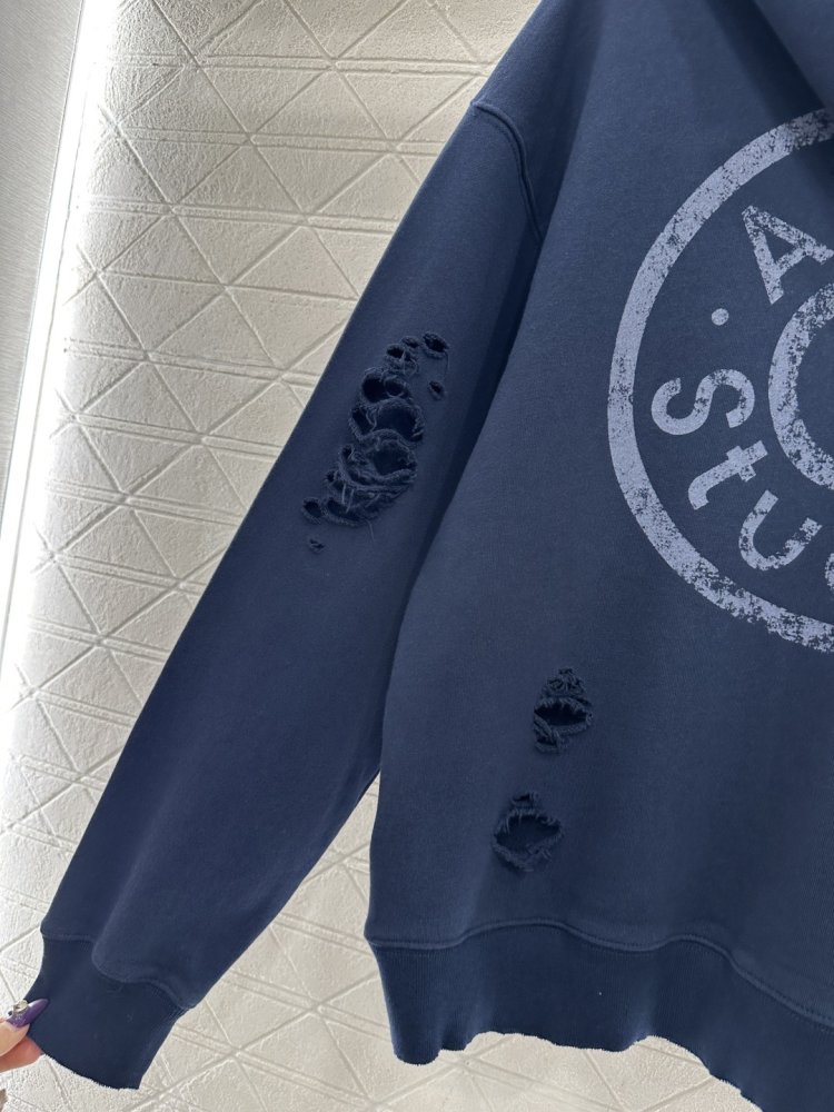 Толстовка з капюшоном і рваними елементами на блискавки фото 8