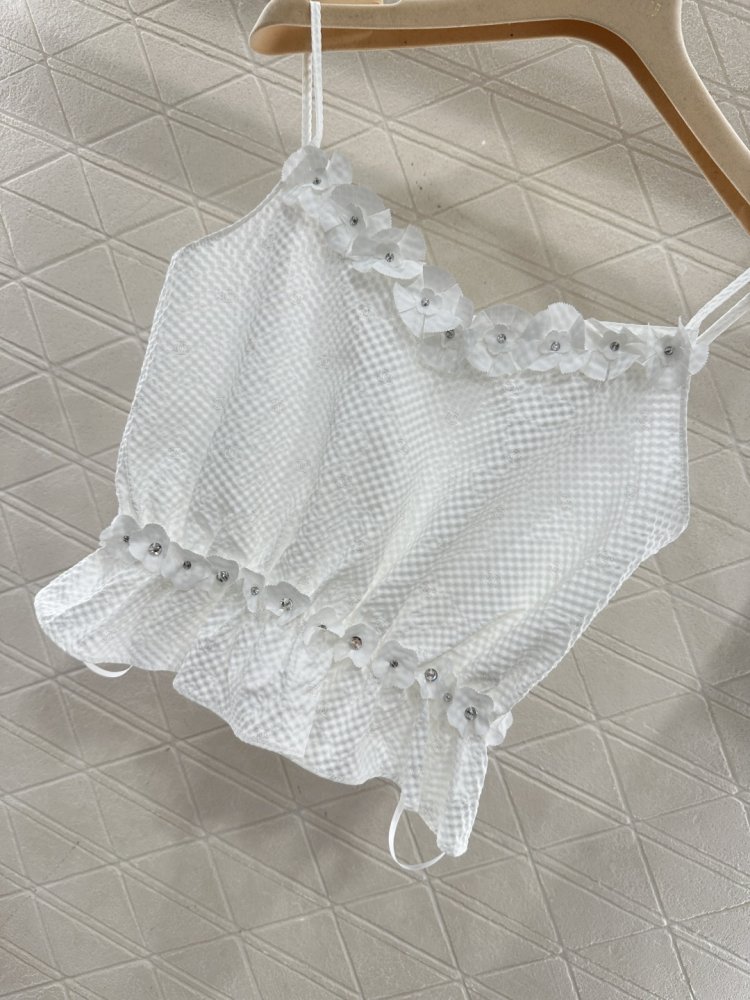 Топ Camellia на тонких бретелях фото 4