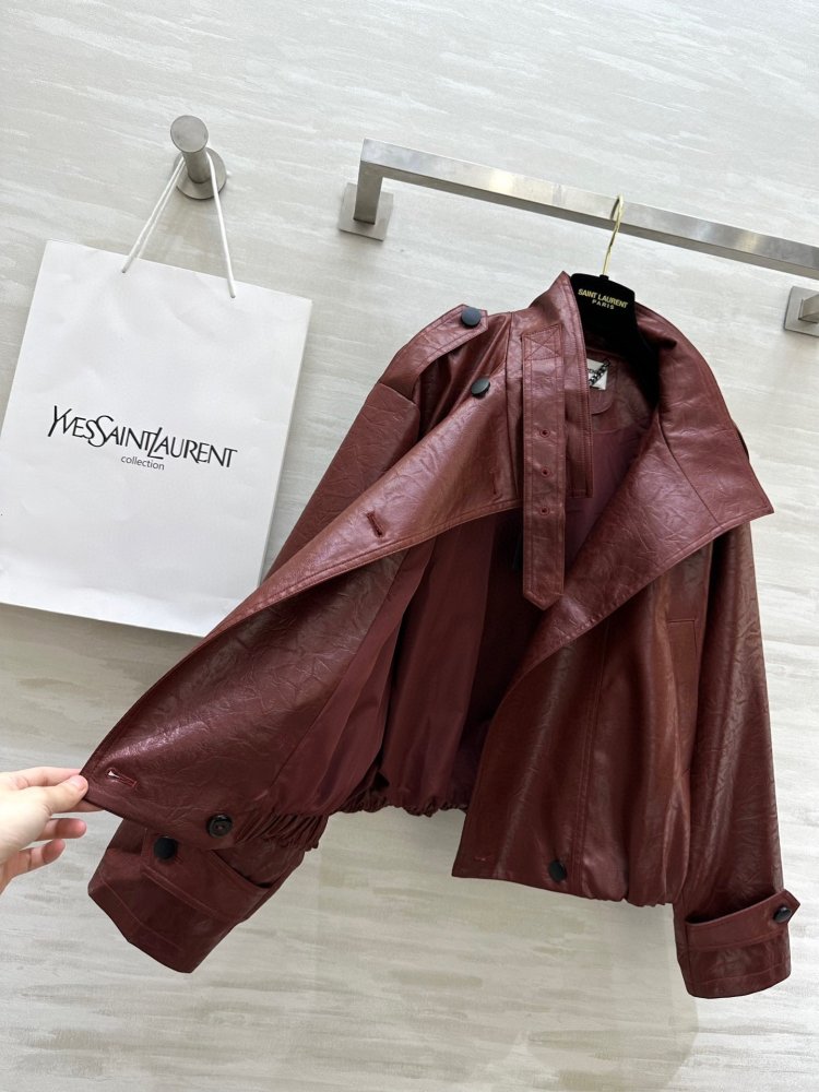 Trench coat leather female фото 7