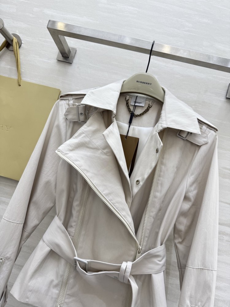 Тренчкот з подвійними лацканами на блискавки фото 6