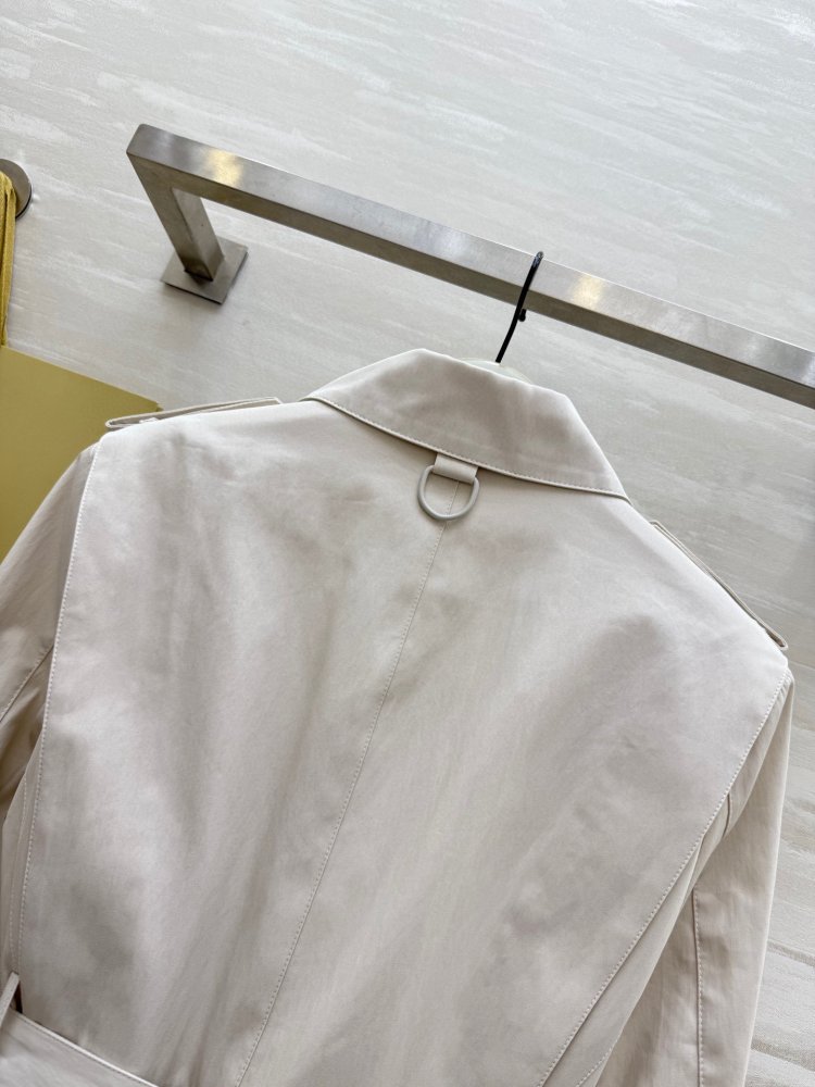 Тренчкот с двойными лацканами на молнии фото 9