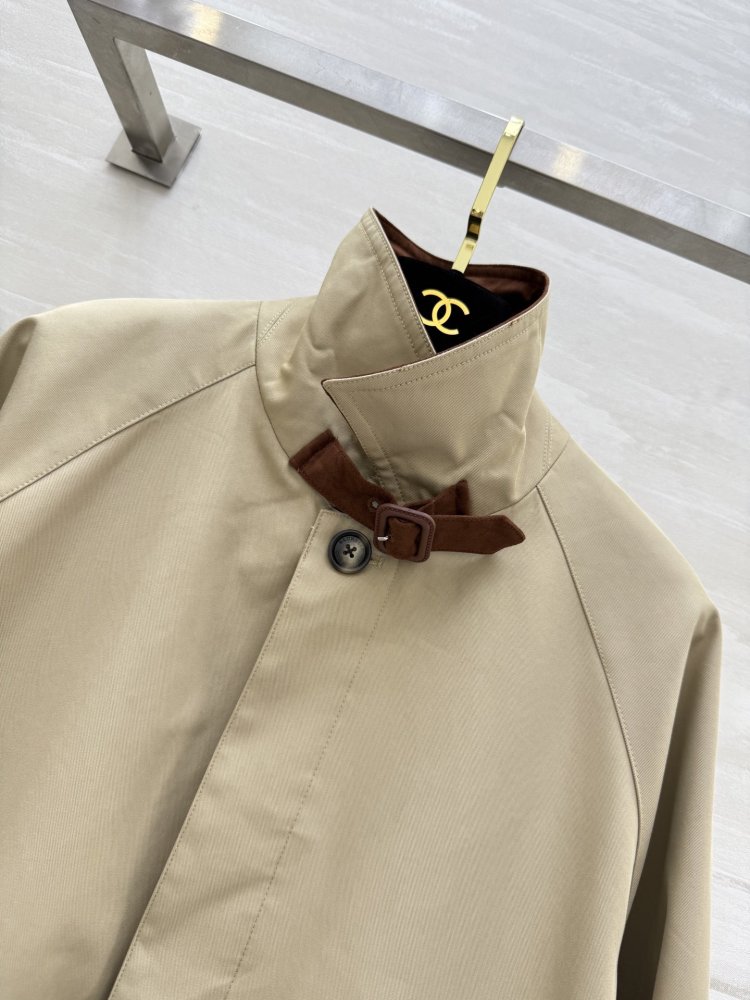 Тренчкот средней длины с лацканами фото 5