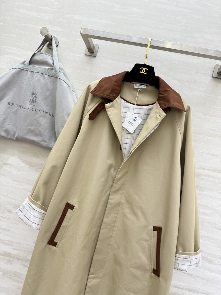 Тренчкот средней длины с лацканами фото 9