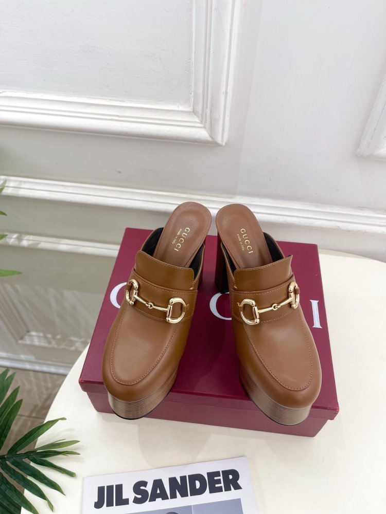 Shoes Horsebit women's on high heel