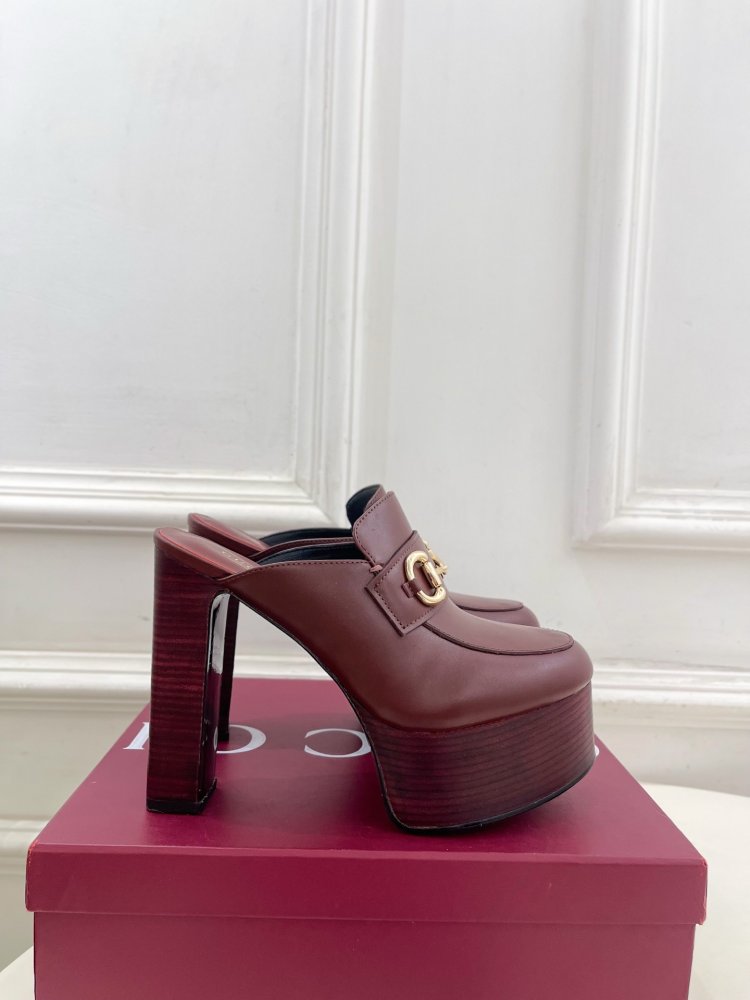 Shoes Horsebit women's on high heel фото 2