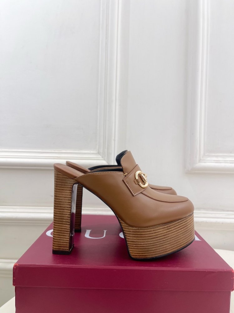 Shoes Horsebit women's on high heel фото 2