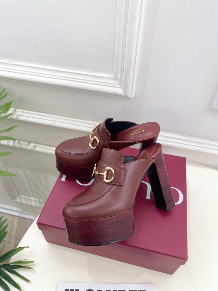 Shoes Horsebit women's on high heel фото 3