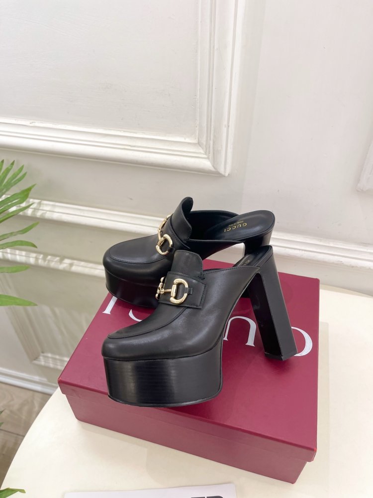 Shoes Horsebit women's on high heel фото 3